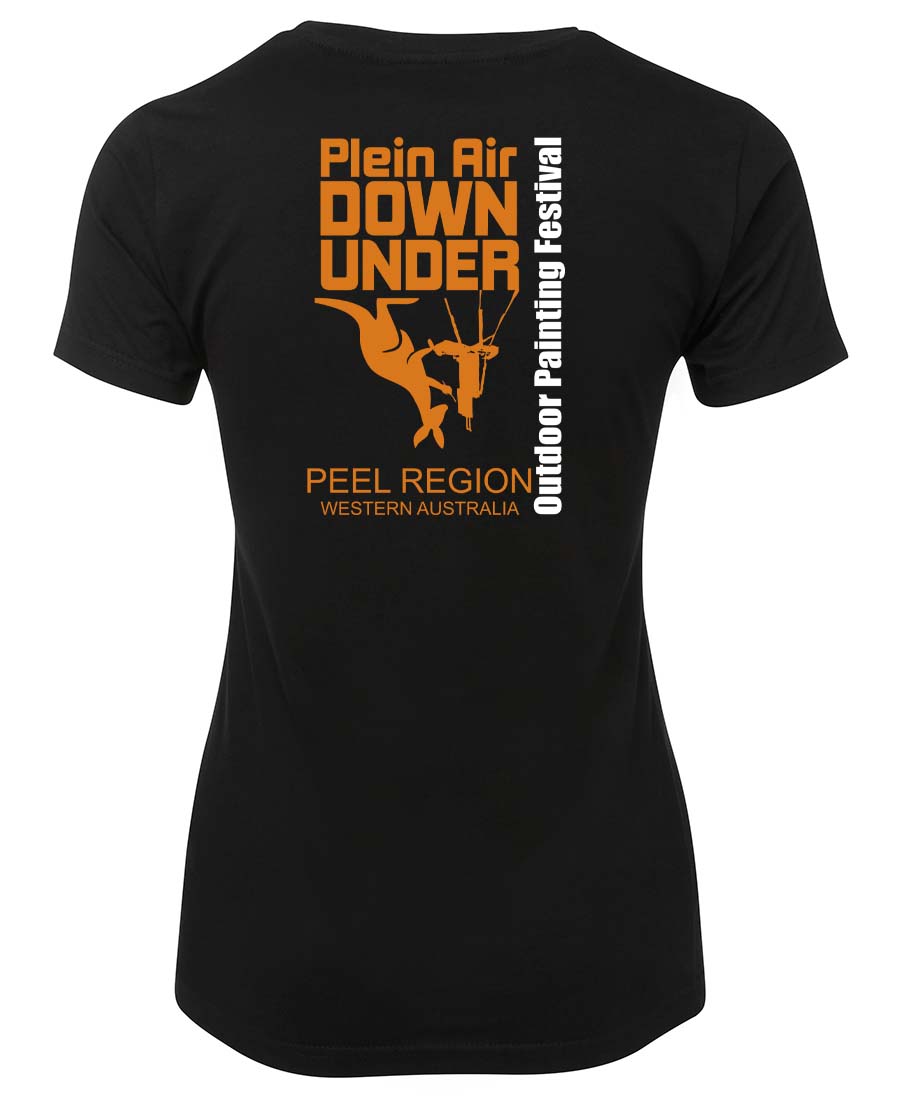 Plein Air Down Under Double Sided Ladies T-shirt