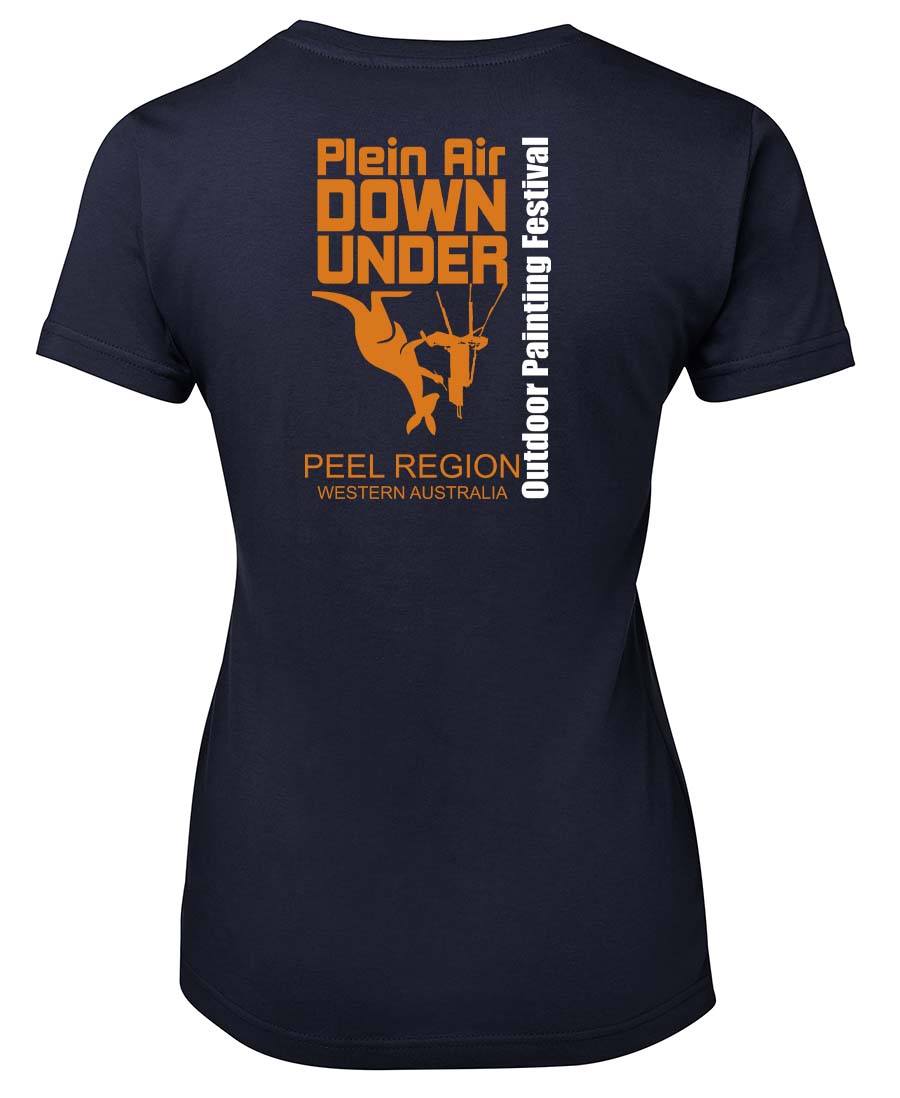 Plein Air Down Under Double Sided Ladies T-shirt