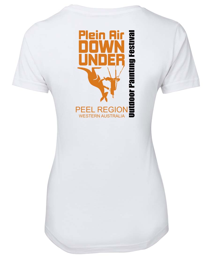 Plein Air Down Under Double Sided Ladies T-shirt