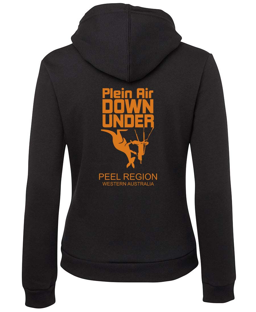 Plein Air Down Under Zipped Double sided with dates Hoodie