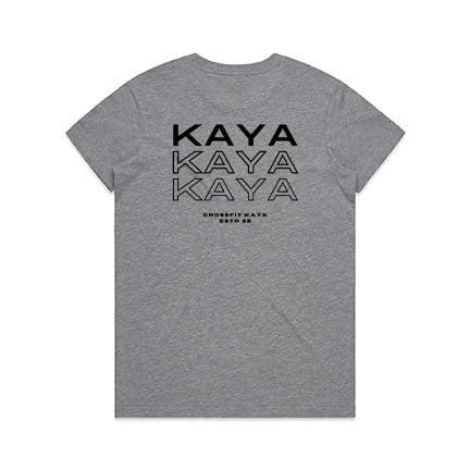 Kaya Crossfit Ladies Maple Double Sided T-shirt design 3