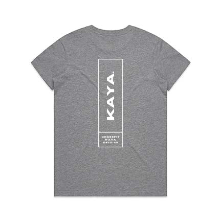 Kaya Crossfit Ladies Maple Double Sided T-shirt design 2