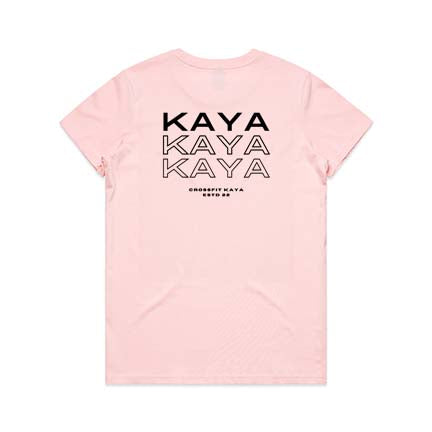 Kaya Crossfit Ladies Maple Double Sided T-shirt design 3