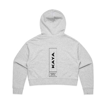 Kaya Crossfit Cropped Hoodie Double Sided design 2