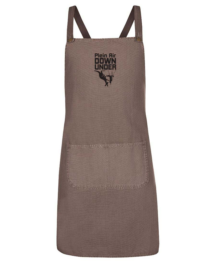 Plein Air Down Under Latte Apron Cross Back Canvas