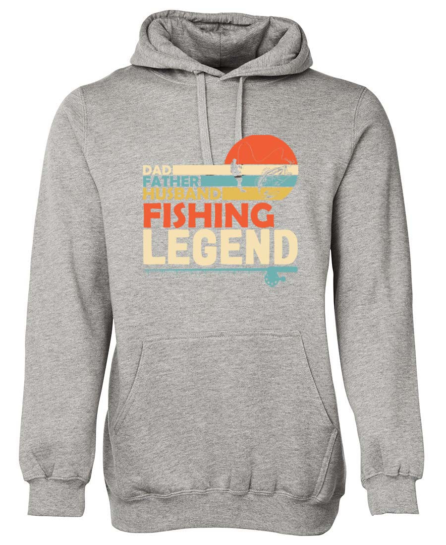 Dad father husband fishing legend Hoodie