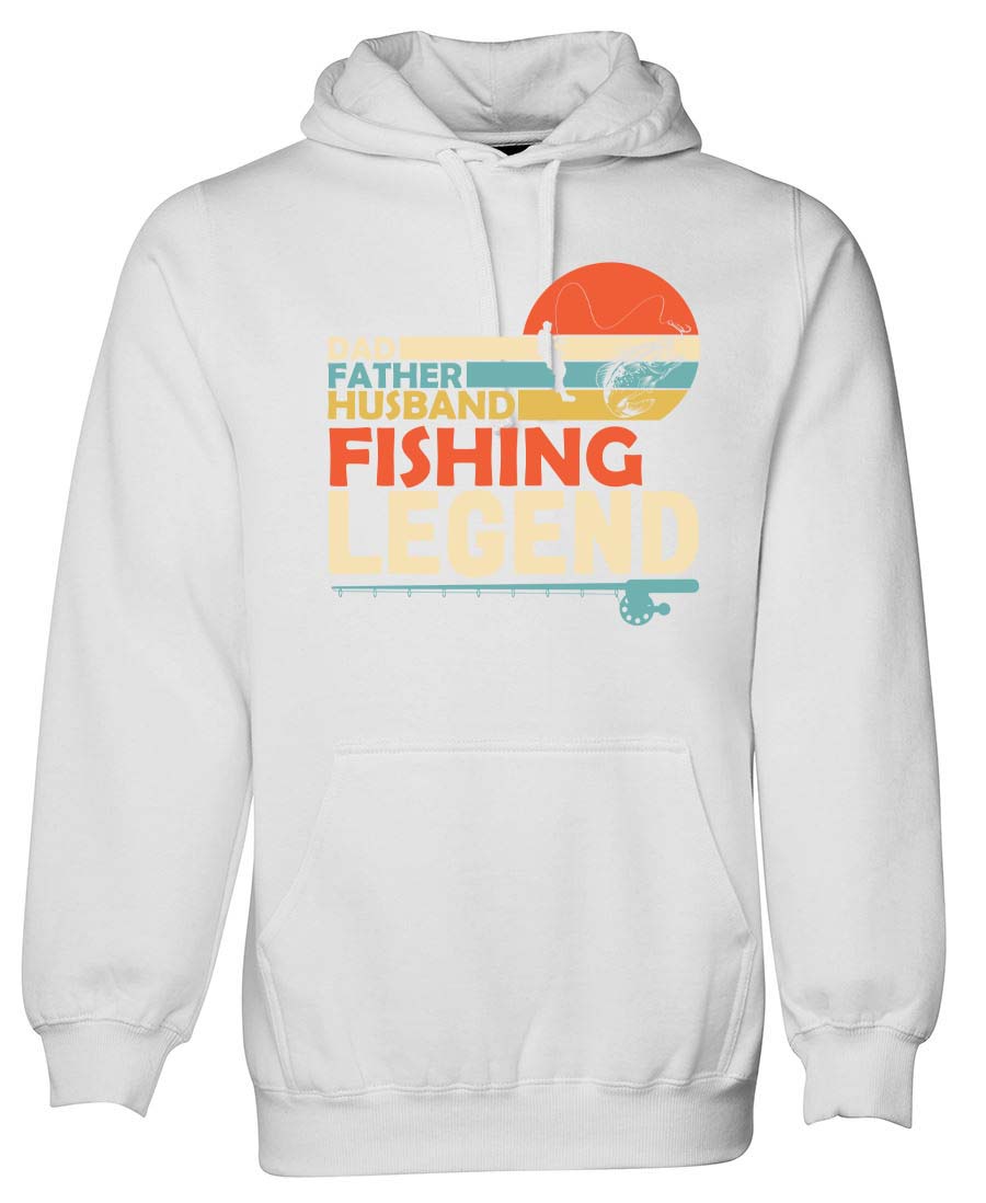 Dad father husband fishing legend Hoodie