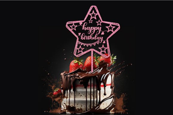 Happy Birthday Cake Topper Over 10 Designs & Colours