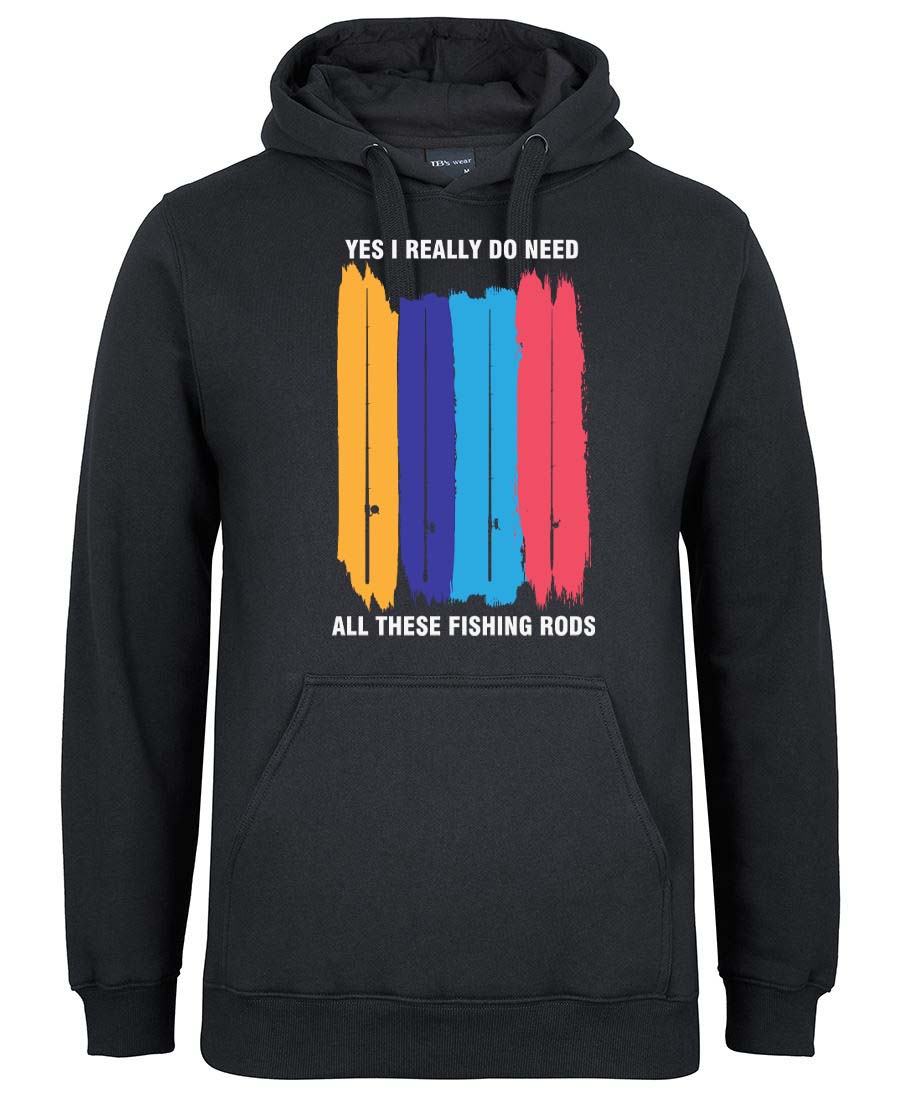 Yes I really do need all these fishing rods Hoodie