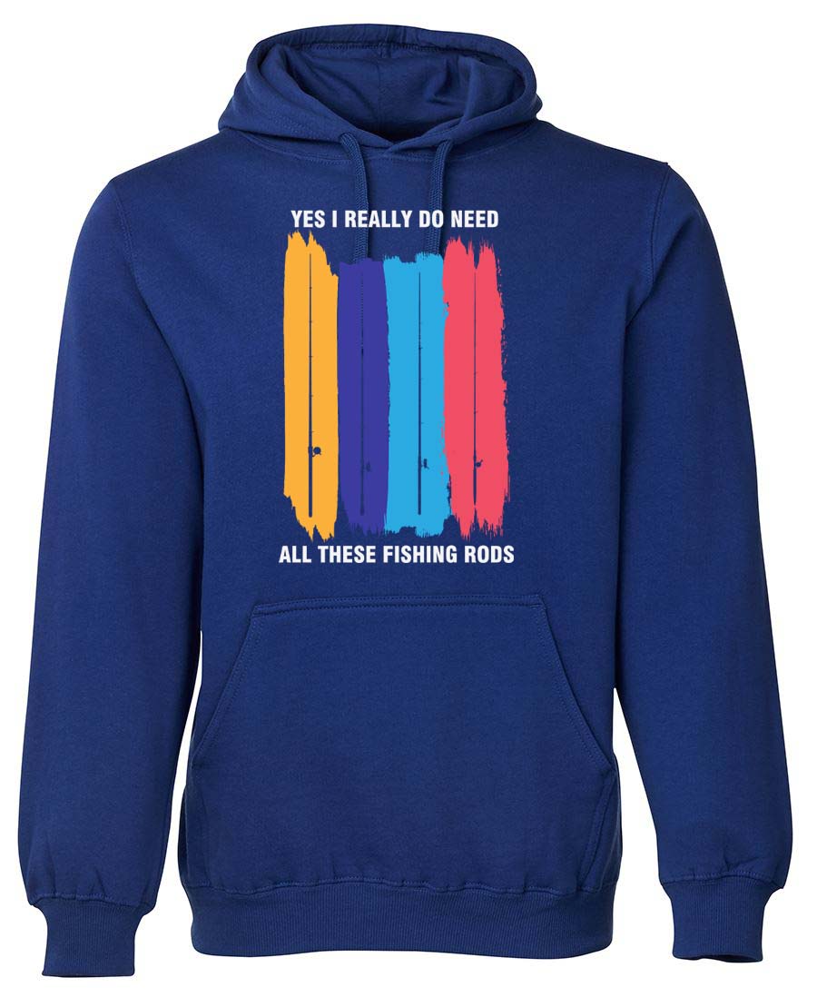 Yes I really do need all these fishing rods Hoodie