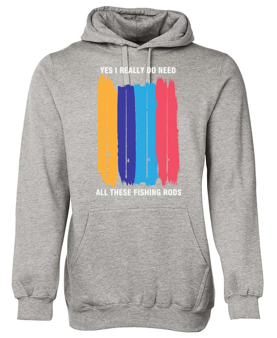 Yes I really do need all these fishing rods Hoodie