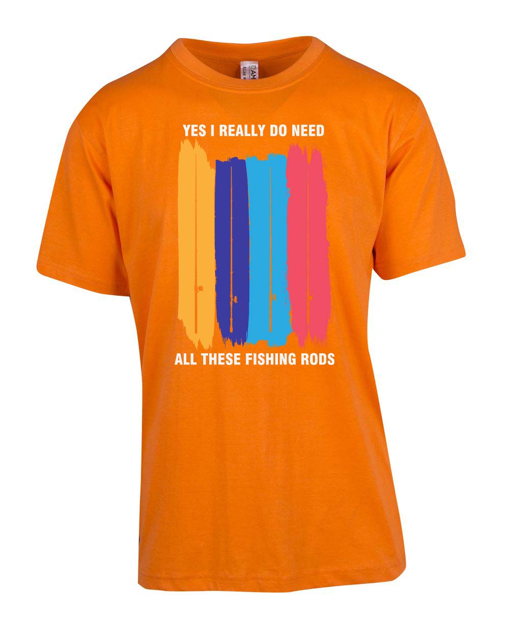 Yes I really do need all these fishing rods T-shirt