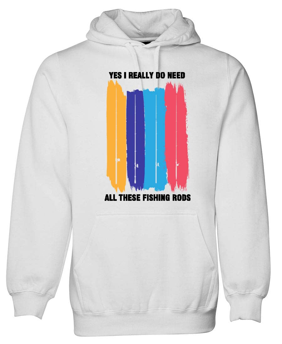 Yes I really do need all these fishing rods Hoodie