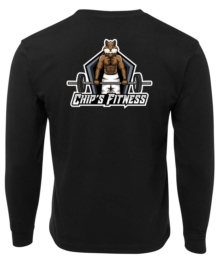 Chip's Fitness Long Sleeve Double Sided T-shirt