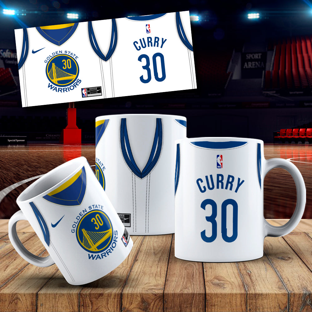 Golden state Warriors White Themed Printed Coffee Mug 11oz