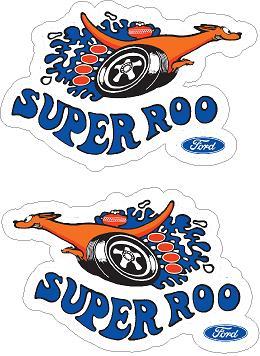 Ford Super Roo Twin Logo Sticker