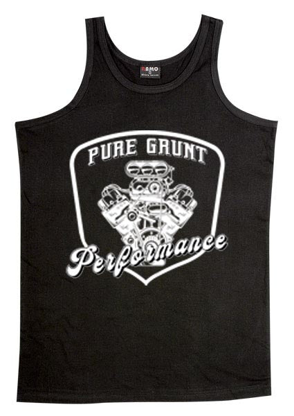 Pure Grunt Mens Logo Singlet