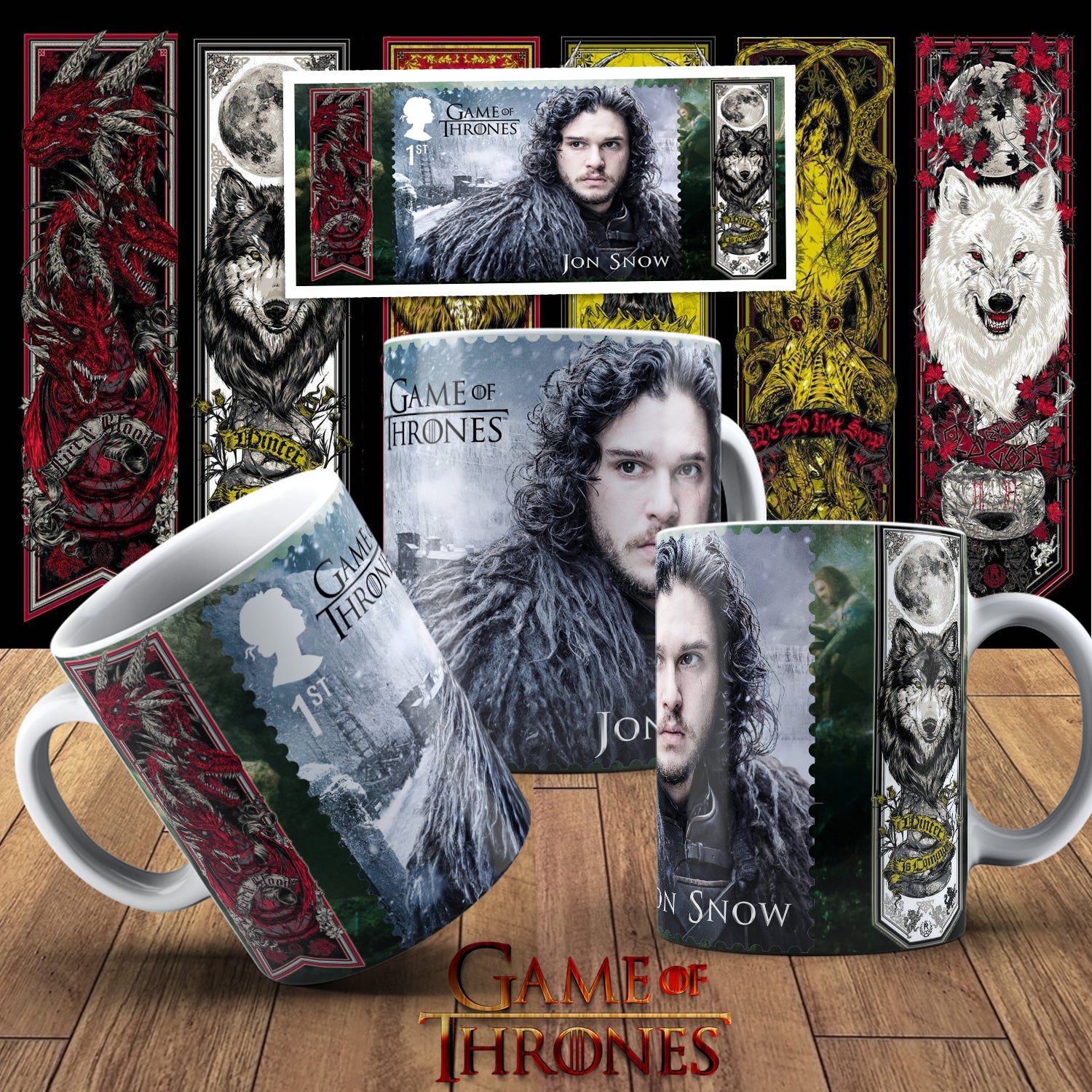 Game Of Thrones Themed Printed Coffee Mug 11oz 23 Designs!!!!!!