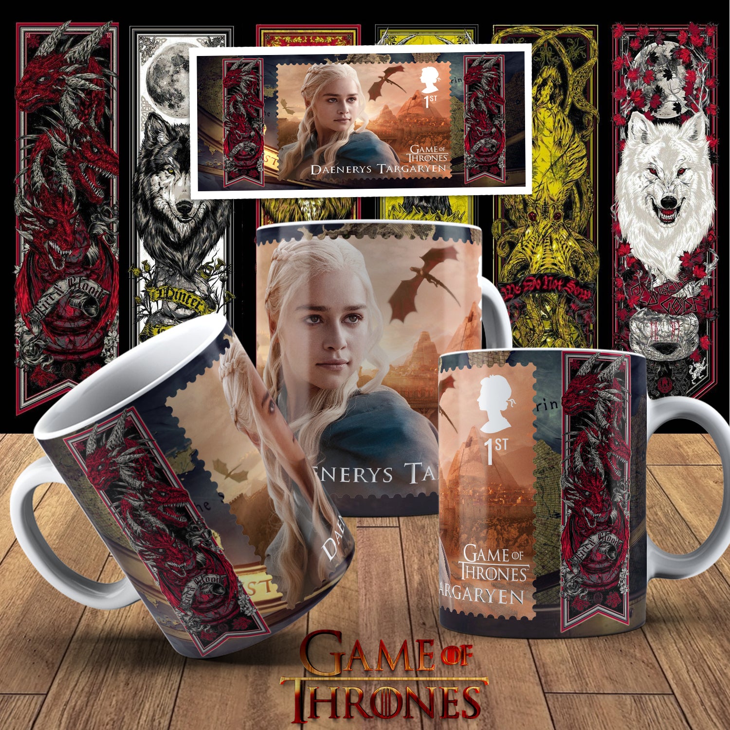 Game Of Thrones Themed Printed Coffee Mug 11oz 23 Designs!!!!!!