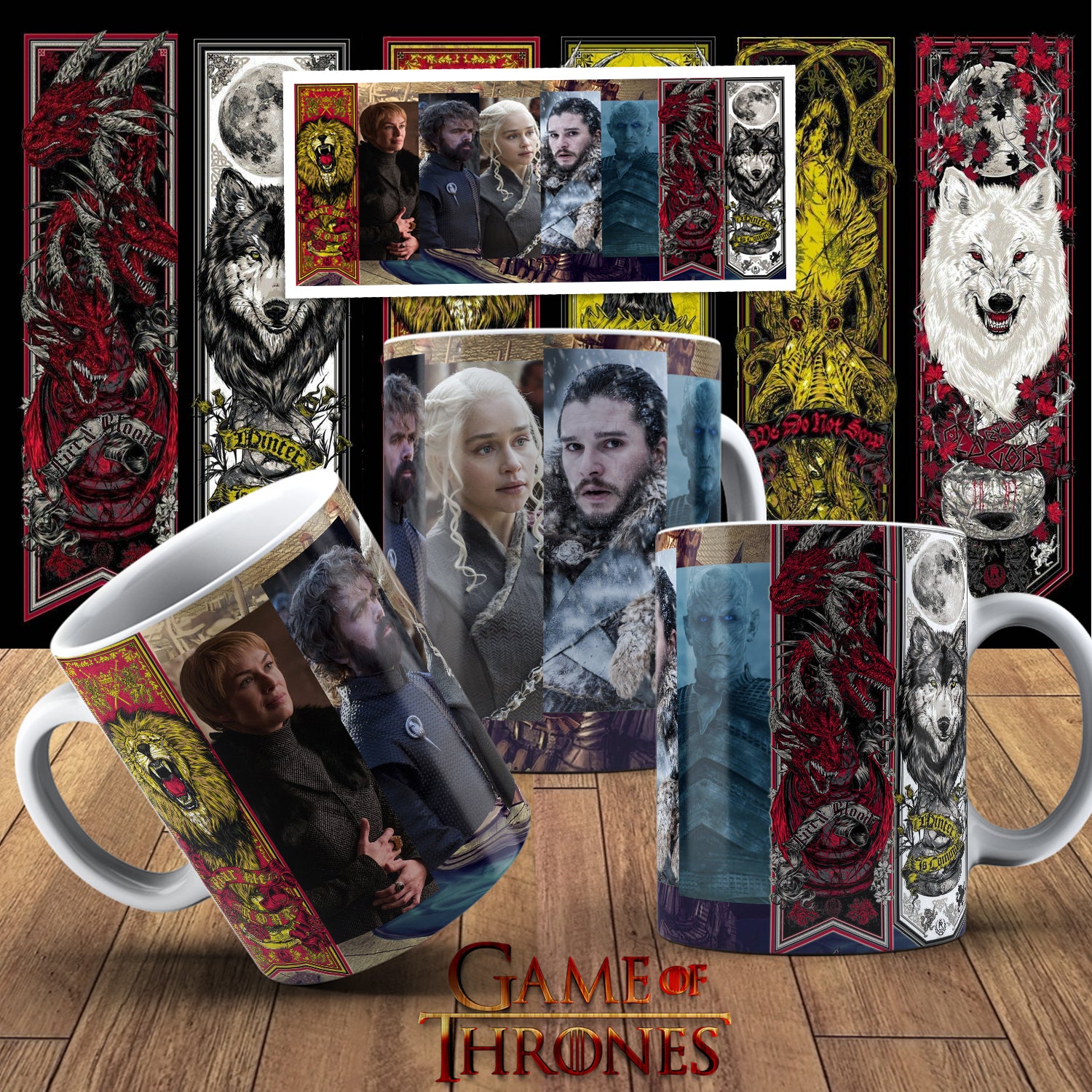 Game Of Thrones Themed Printed Coffee Mug 11oz 23 Designs!!!!!!