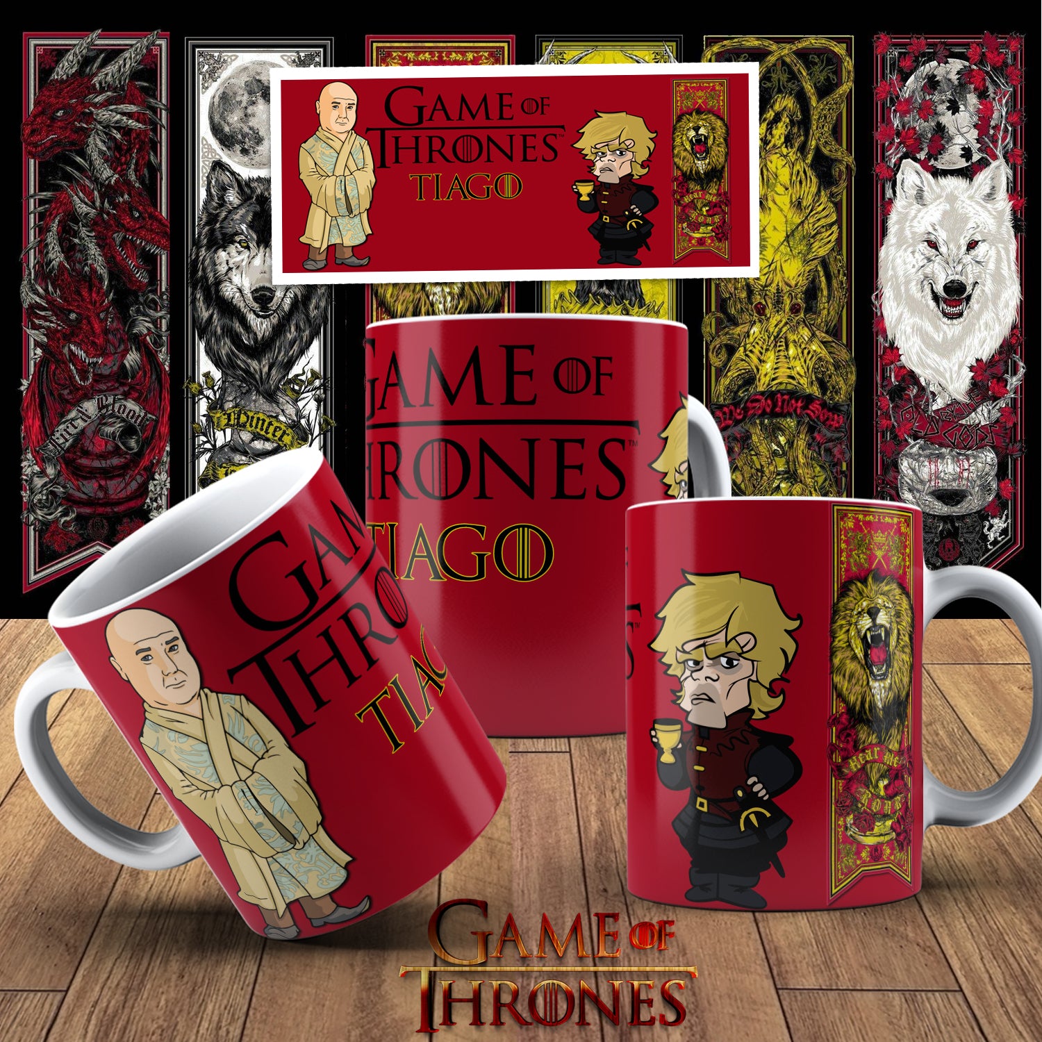 Game Of Thrones Themed Printed Coffee Mug 11oz 23 Designs!!!!!!