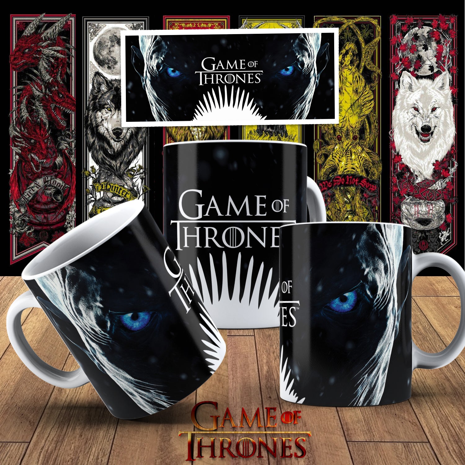 Game Of Thrones Themed Printed Coffee Mug 11oz 23 Designs!!!!!!