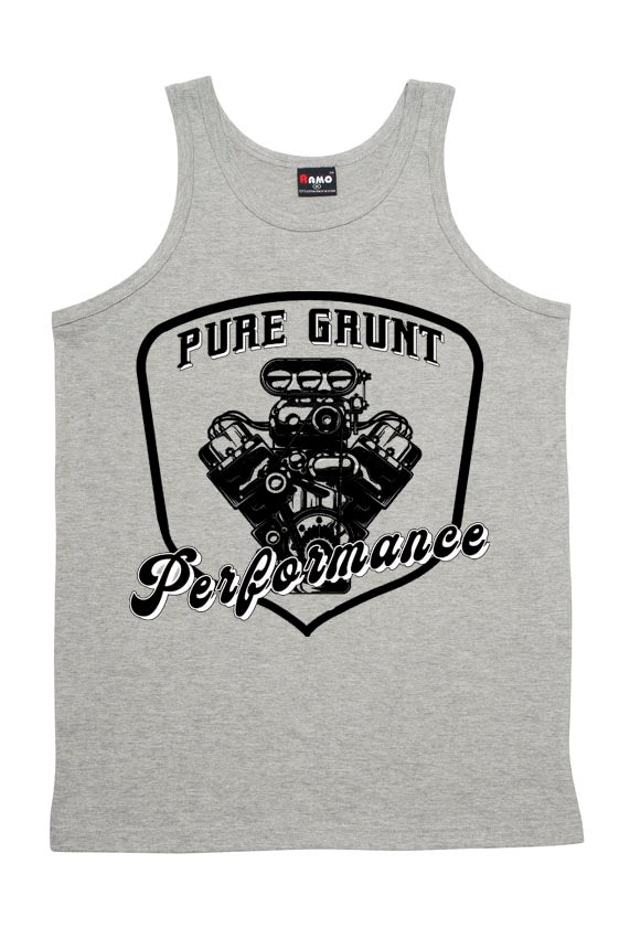 Pure Grunt Mens Logo Singlet