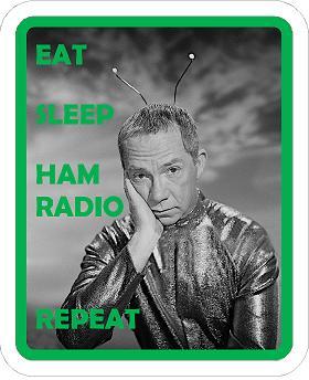 Eat Sleep Ham Radio Sticker