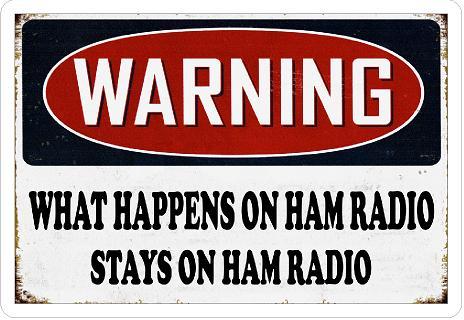 Warning What Happens on Radio Sticker