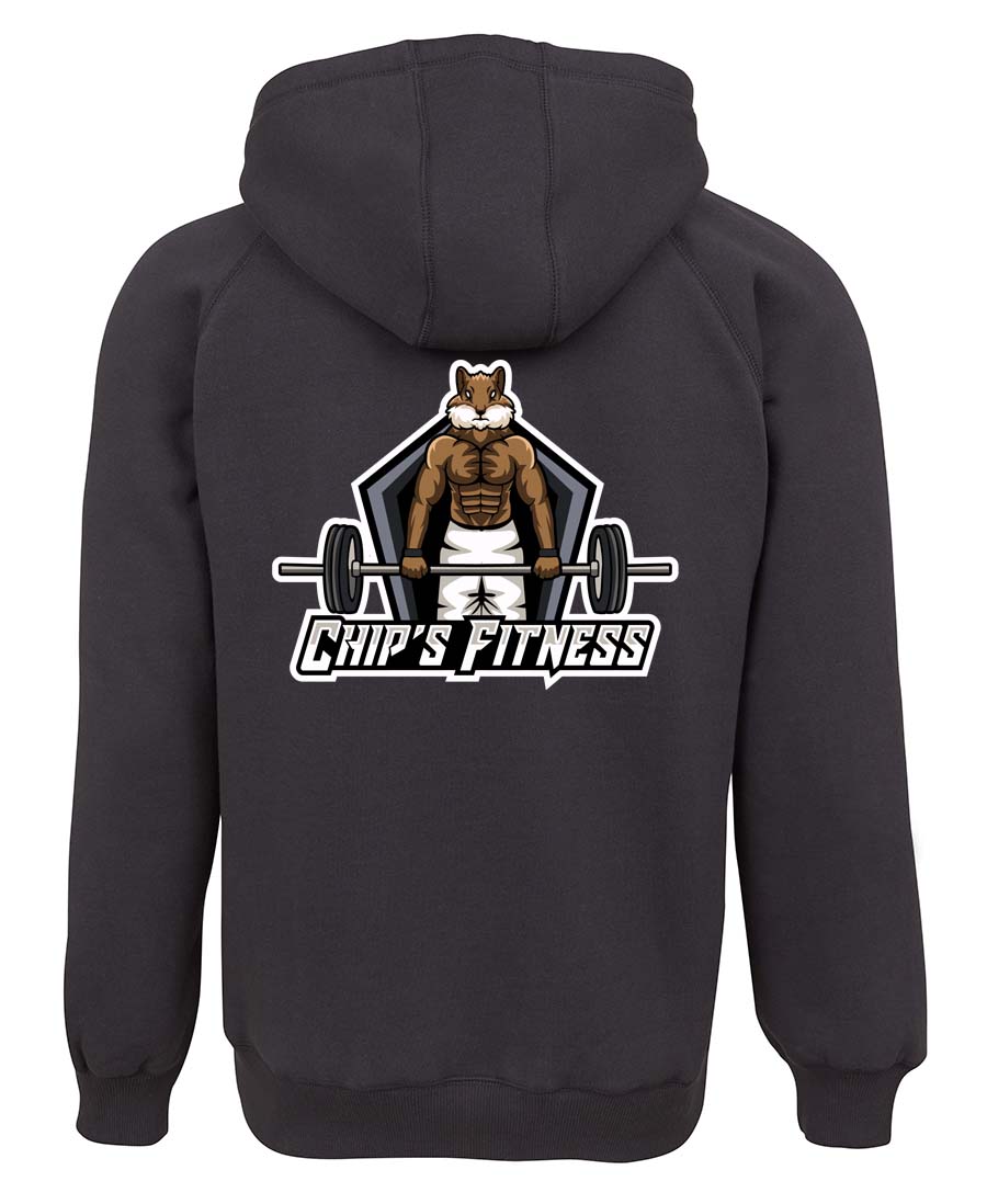 Chip's Fitness Logo Zipped Hoodie