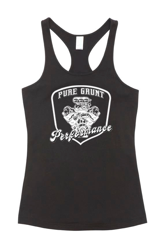 Pure Grunt Logo T-back singlet - Ladies