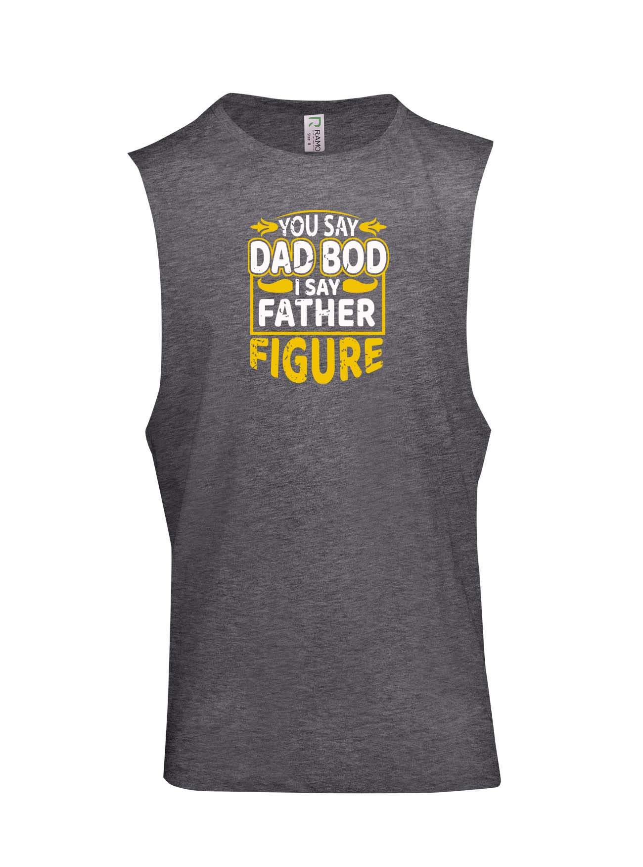 Dad Bod Father Figure Logo - Fathers Day Muscle T