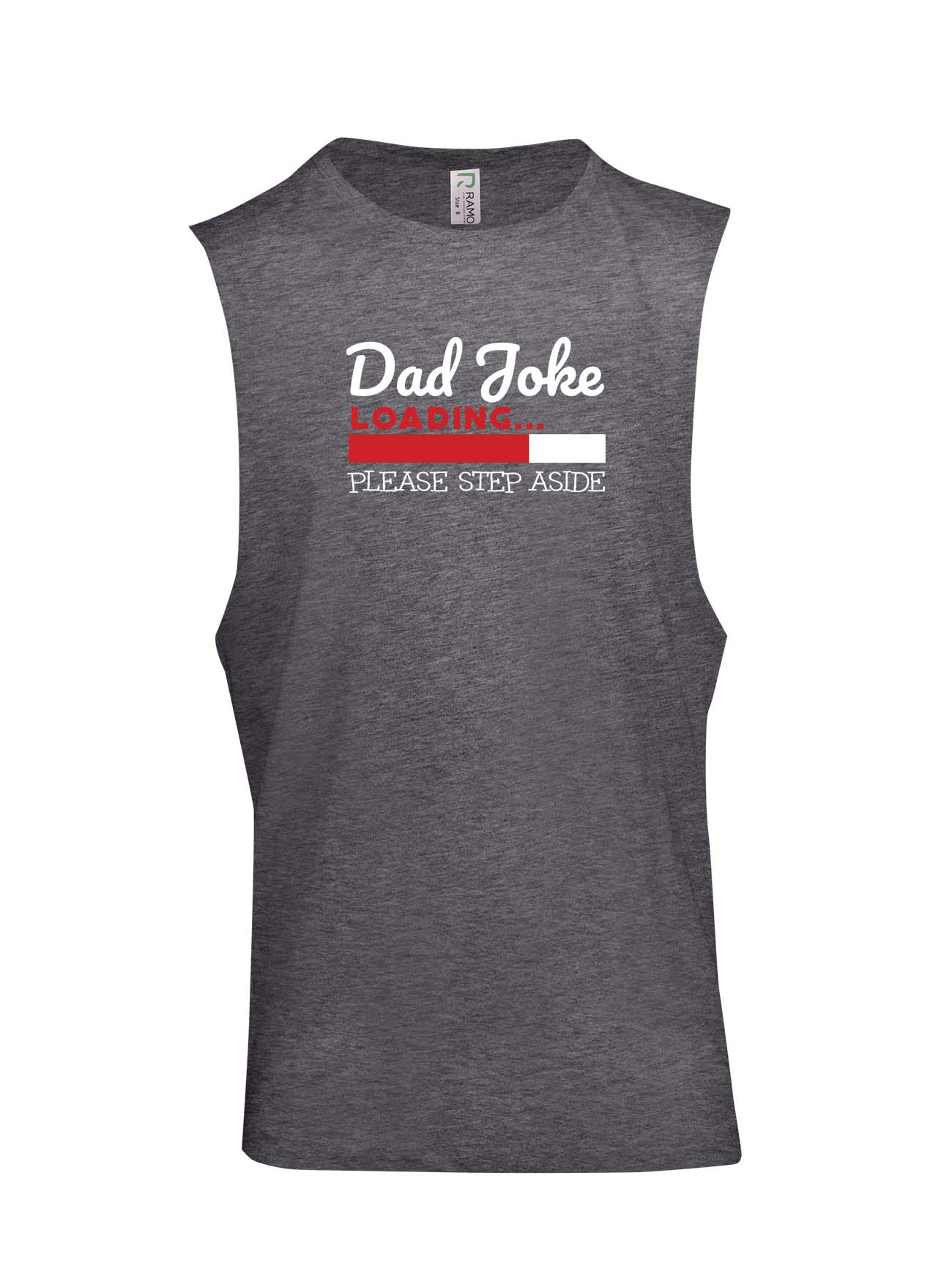 Dad Jokes Step Aside Logo - Fathers Day Muscle T