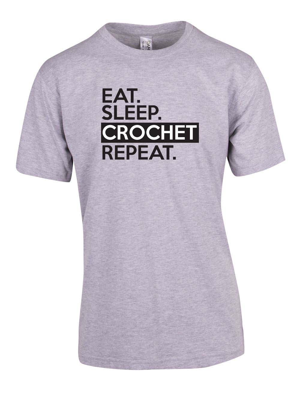 Eat Sleep Crochet Repeat T-Shirt