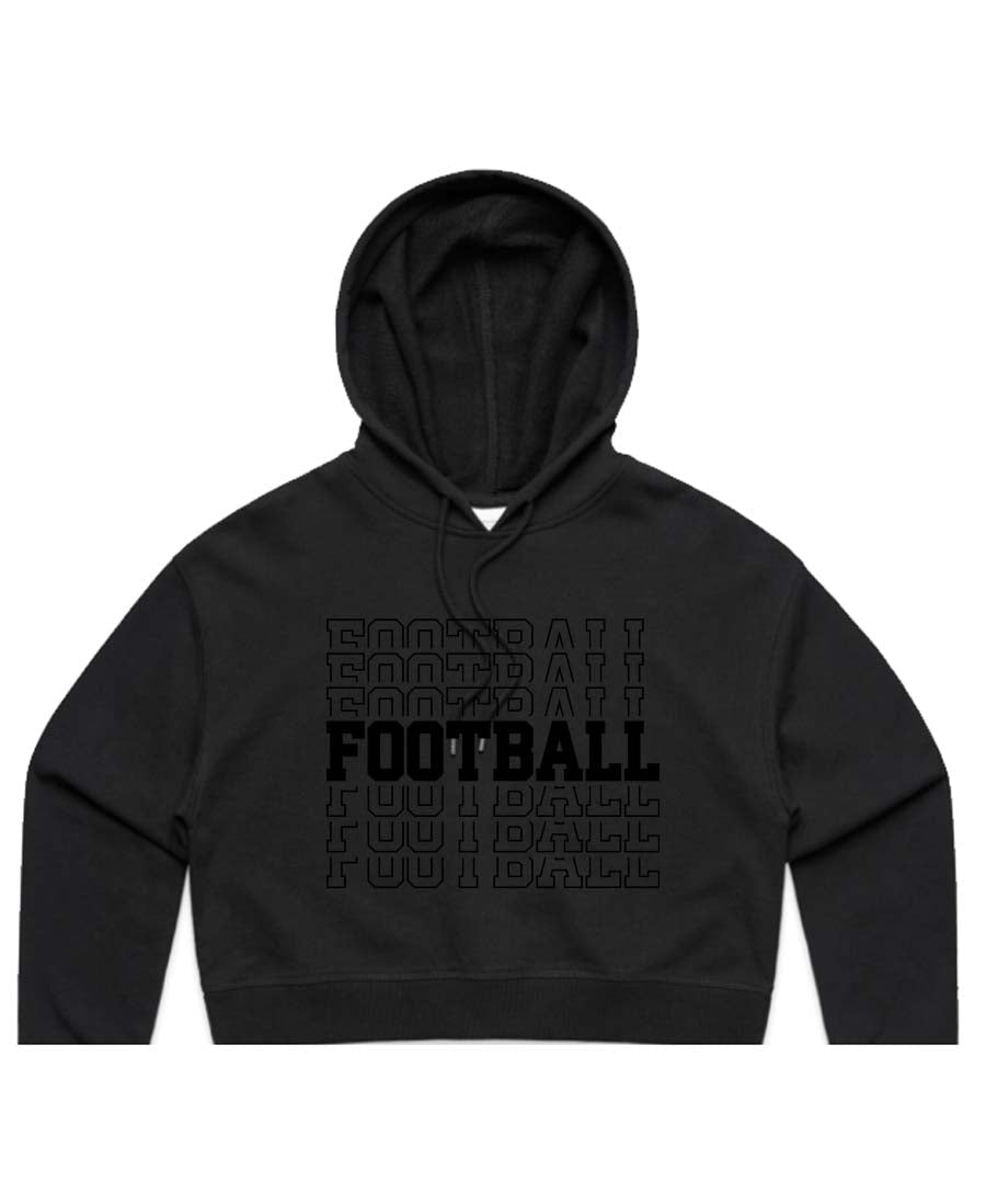 football football football Ladies Cropped Hoodie