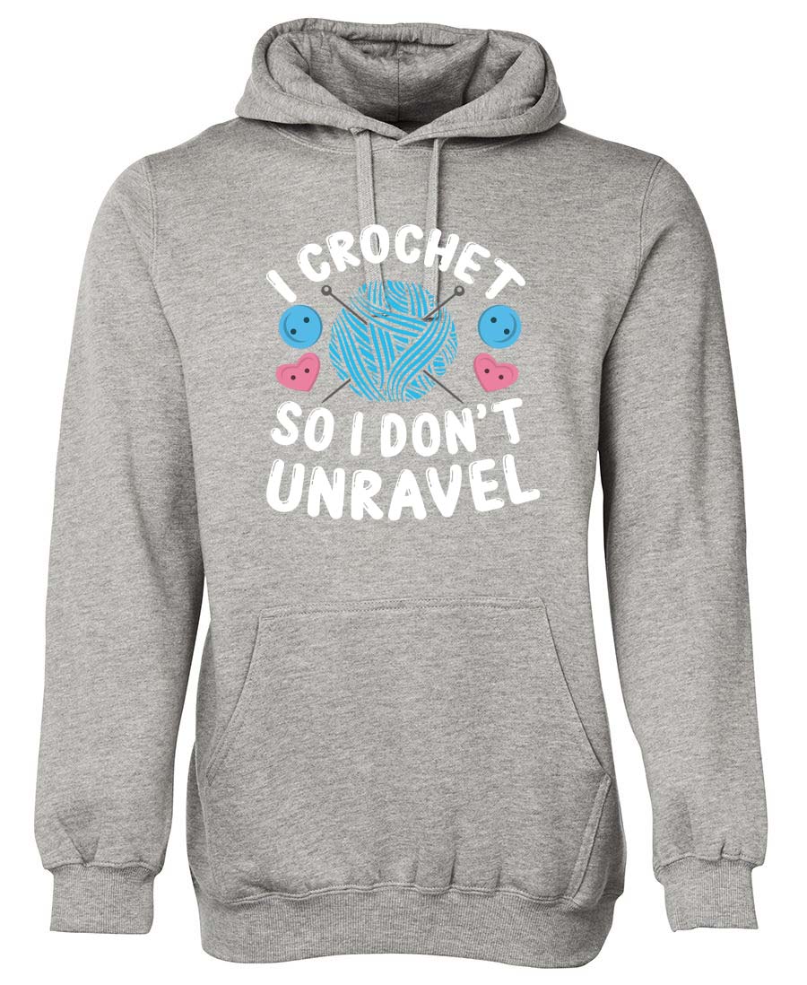 I Crochet so I don't unravel hoodie