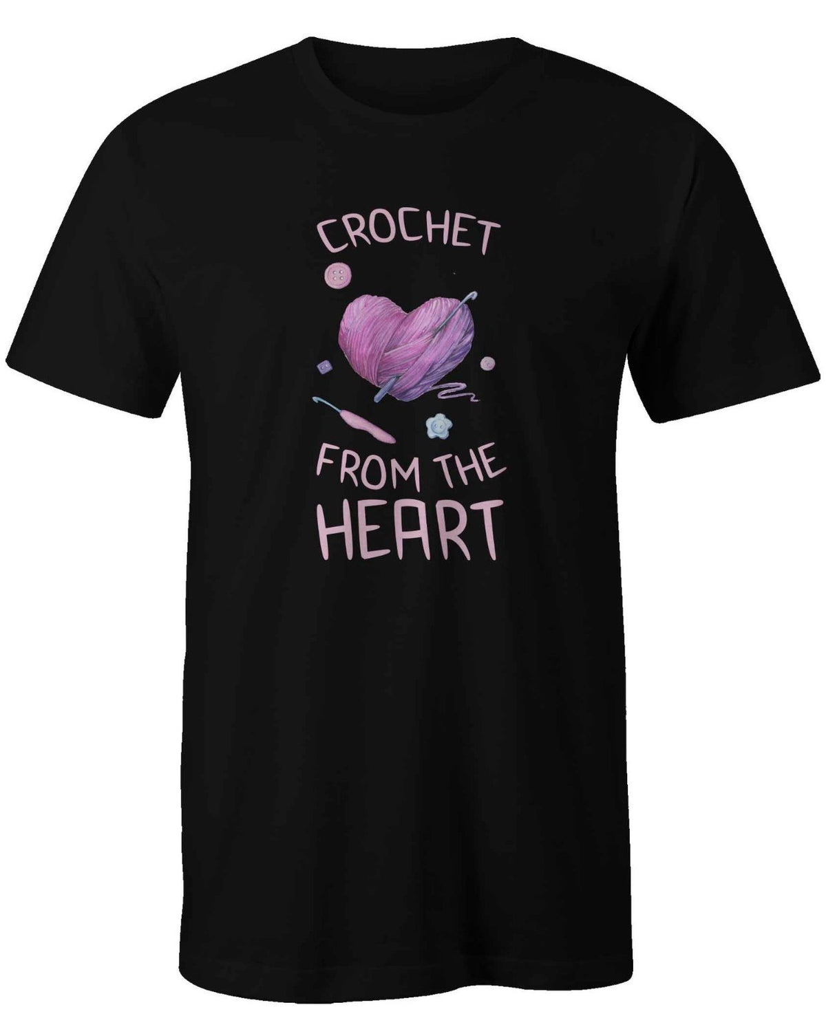 Crochet From The Heart T-Shirt - AS Design Print