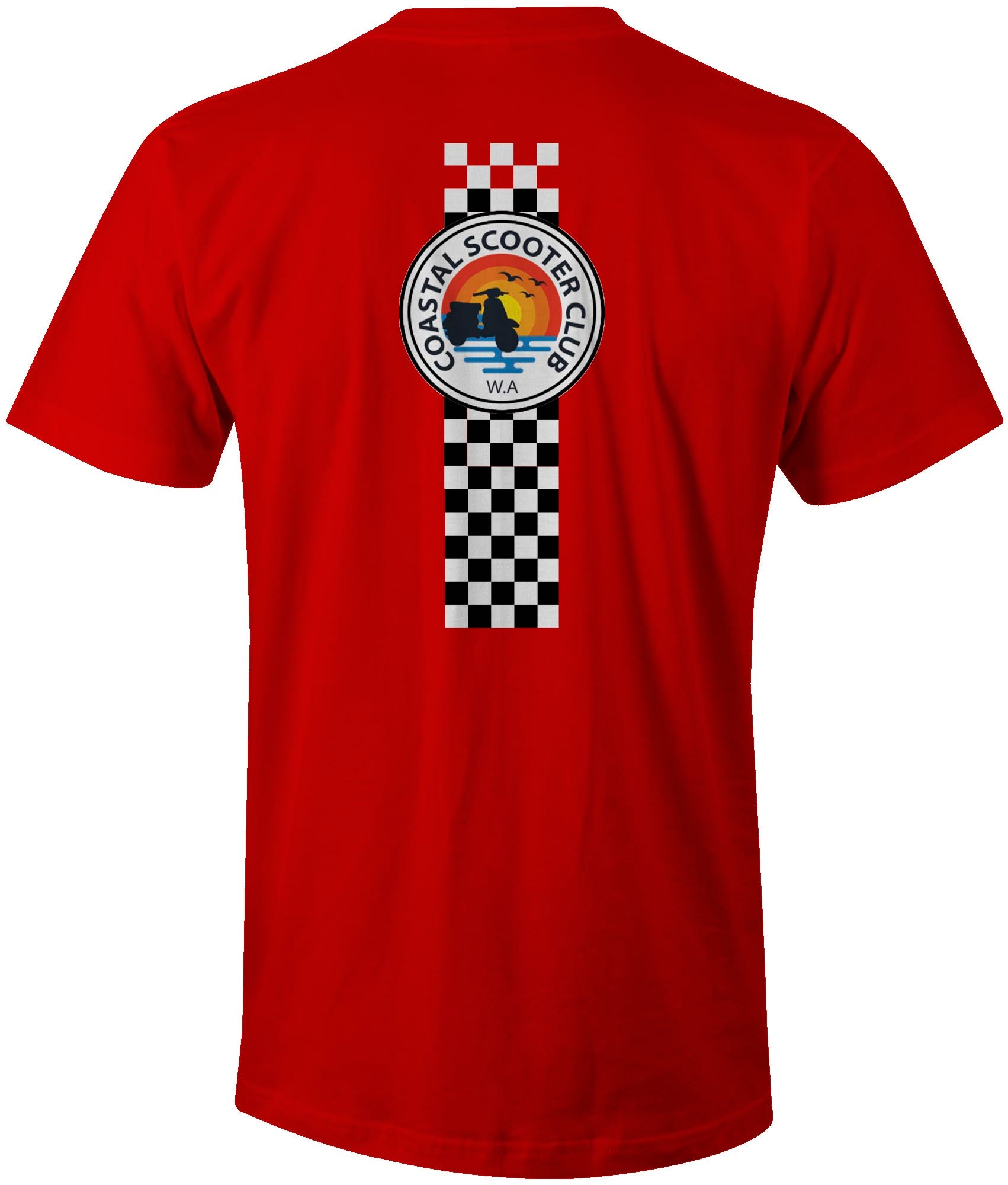 Coastal Scooter Club Red Race T-Shirt