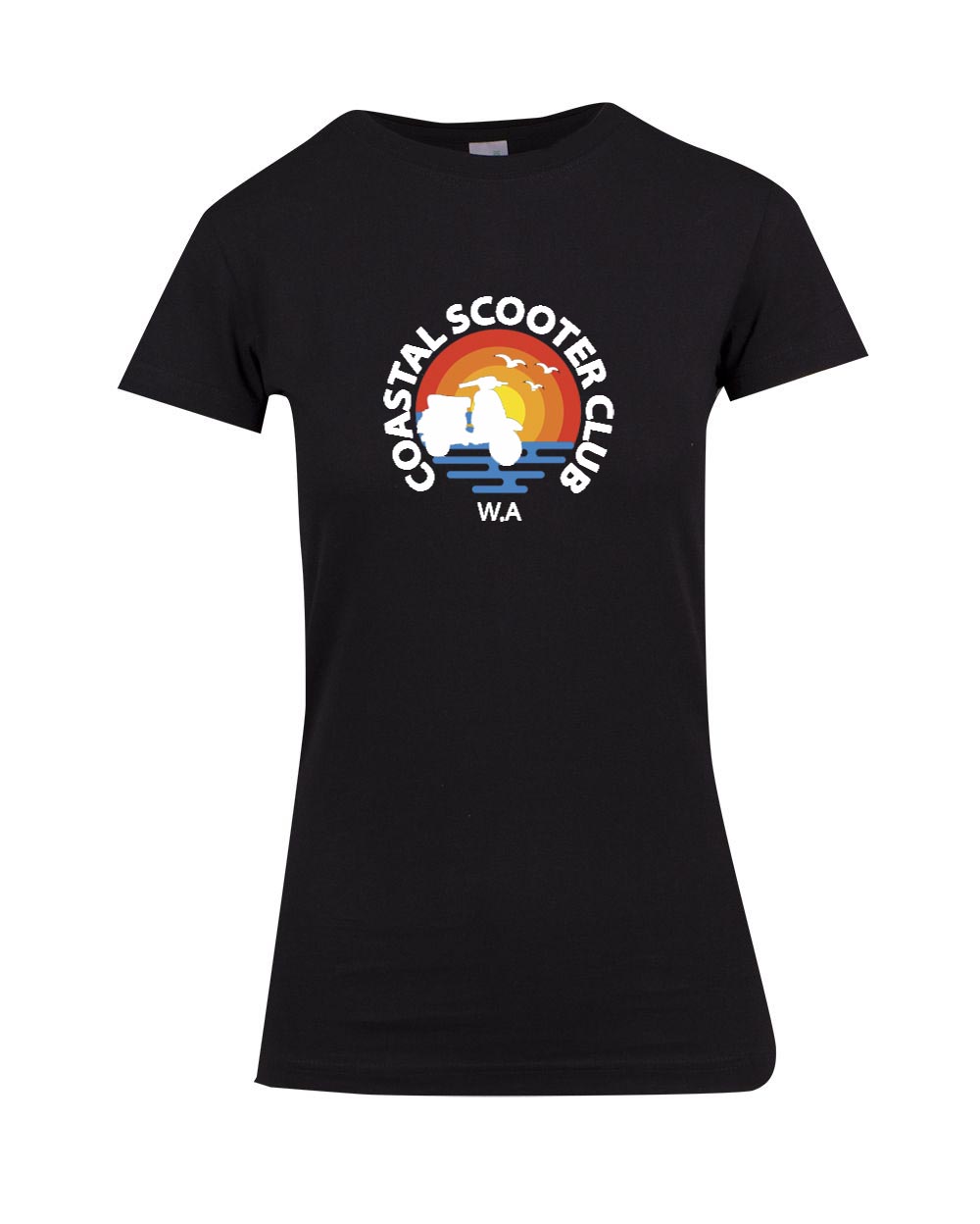 Official Coastal Scooter Club Ladies T-Shirt