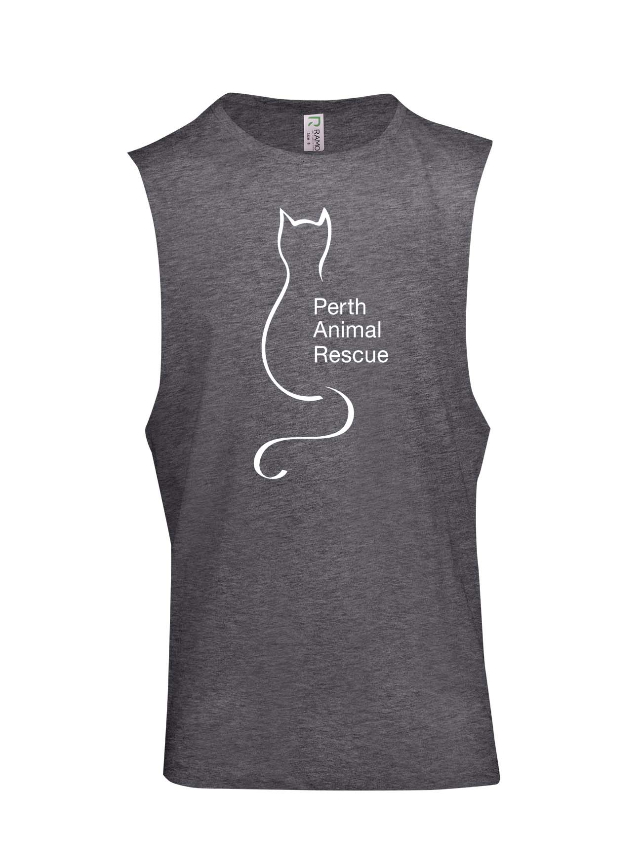 Perth Animal Rescue Logo Muscle T