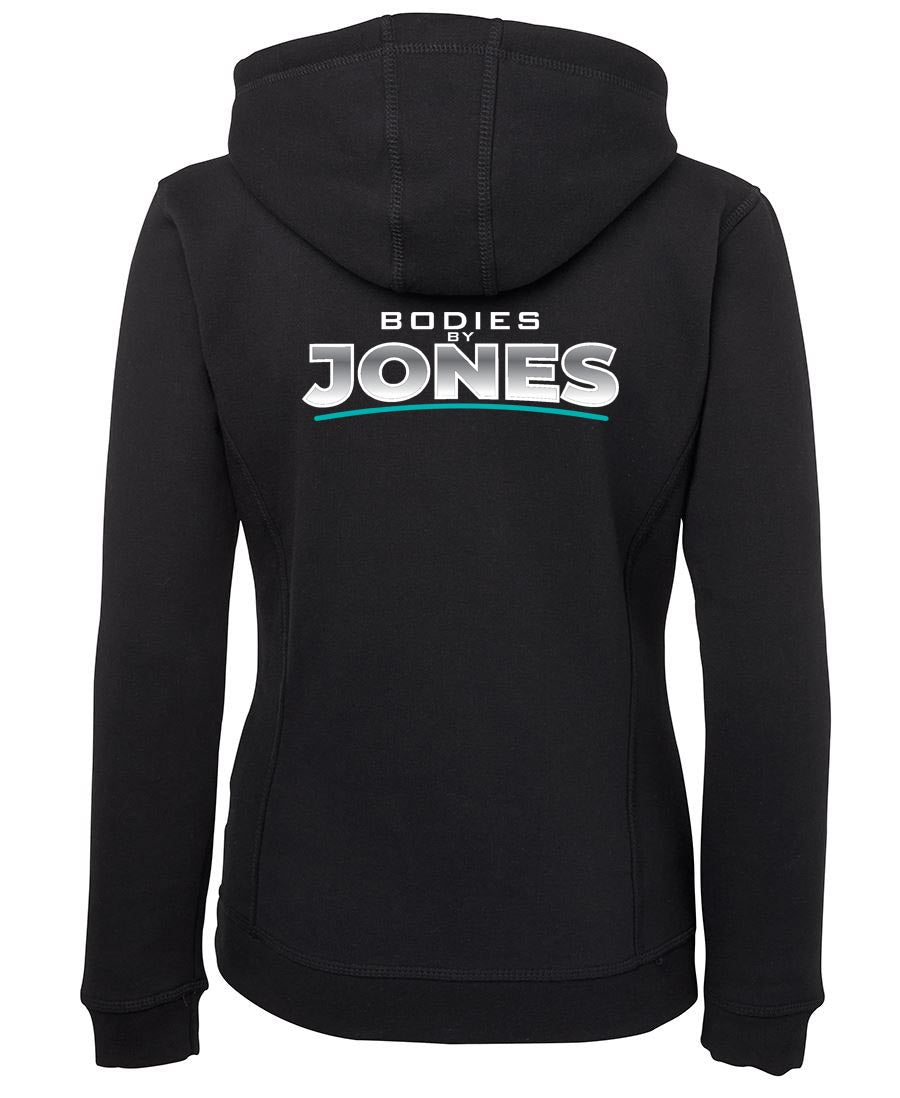 Bodies By Jones Logo Zipped Hoodie